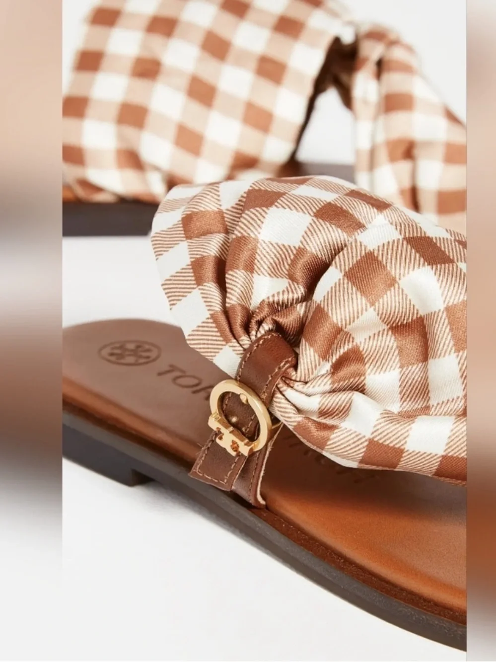 New in Box Tory Burch Selby Scarf Sandal Sz 8